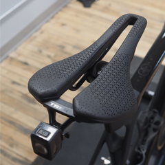 Trek Aeolus Airloom saddle being setup on a Trek Madone SL 6