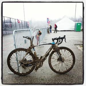 Cyclocross bikes get dirty