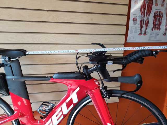Measuring the extension of your aero bars