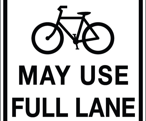 Bikes May Use Full Lane sign