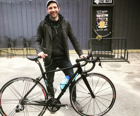 Happy rider with his new bicycle that fits!