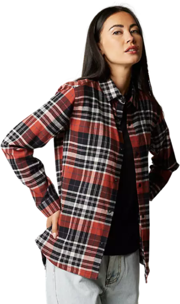 Fox Racing Foxlover Stretch Flannel Shirt Color: Copper
