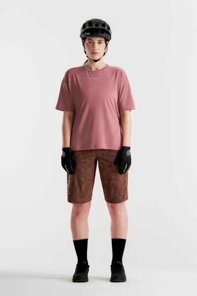 Peppermint Cycling Peak Short Sleeve Jersey Color: Blush