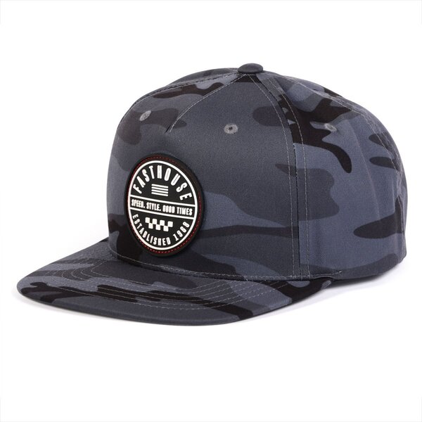 Fasthouse Statement Hat - Black Camo 