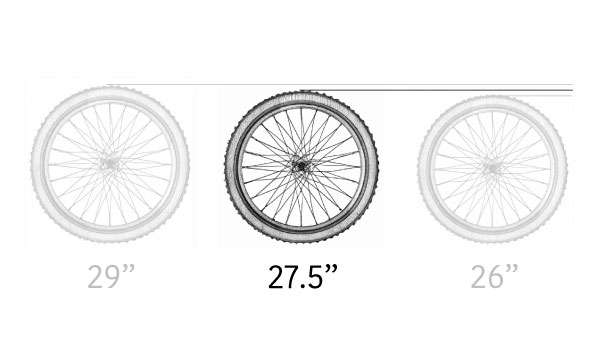 27.5 inch mountain bike wheels still have plenty of rollover capability but are a bit more agile than 29ers