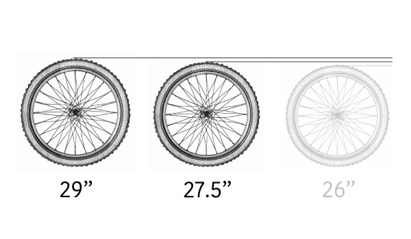 Mixed wheel setups feature a 29er up front and a 27.5 inch wheel in back for a great combo of rollover ability and agility.