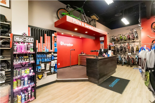 Our St. Albert location has a full service repair department that can help you keep your bike rolling like new.