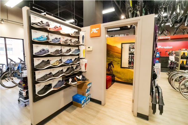Our St. Albert bike shop has tons of accessory options and lots of cycling shoes.