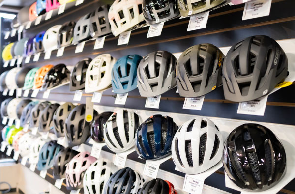 Our St. Albert bike shop has lots of great bike helmets for sale in all styles.
