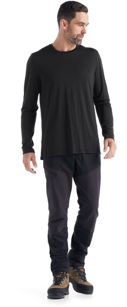 Icebreaker Merino Sphere II Long Sleeve T-Shirt - Men's Color: Black