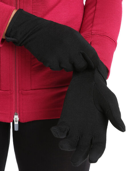 Icebreaker 260 Tech Merino Liner Gloves - Unisex Color: Black