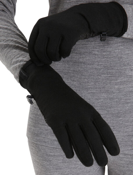 Icebreaker Quantum Merino Gloves - Unisex Color: Black