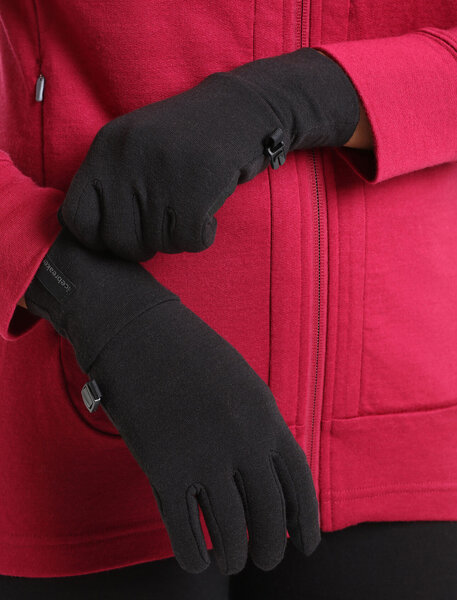 Icebreaker RealFleece Sierra Gloves Color: Black