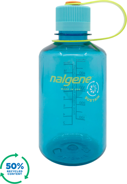 Nalgene Sustain Narrow Mouth Bottle - 16oz/473ml Color: Cerulean