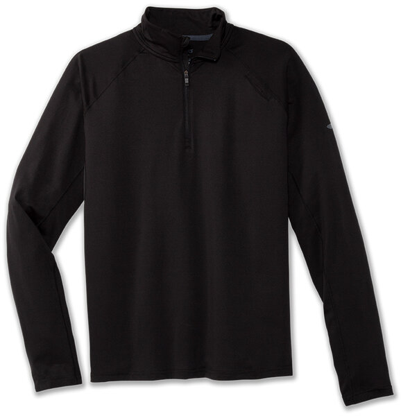 Brooks Dash Half-Zip Long Sleeve Shirt - Men's Color: Black
