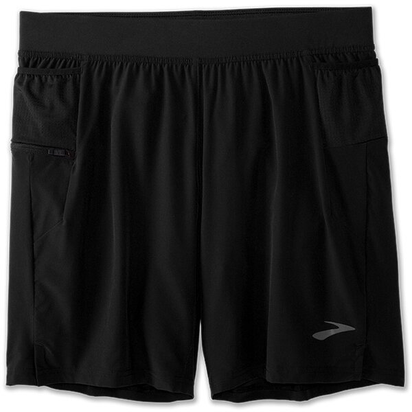 Brooks Sherpa 2-in-1 Shorts - 7" - Men's Color: Black