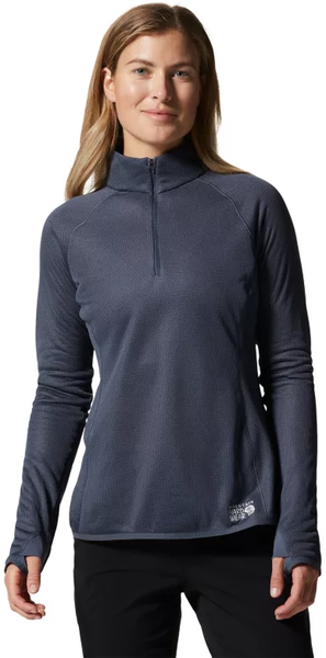 Mountain Hardwear AirMesh 1/2 Zip Shirt - Women's Color: Blue Slate