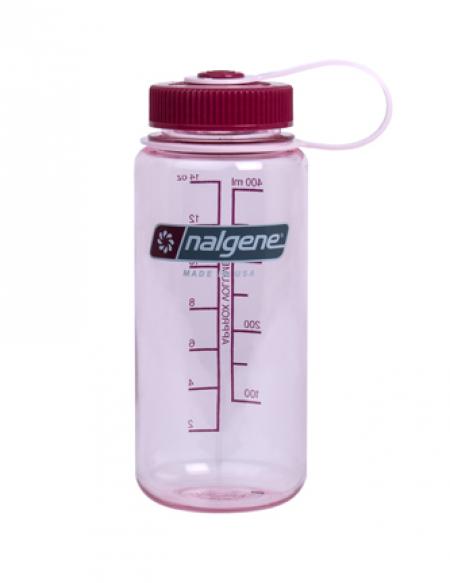 Nalgene Triton Wide Mouth Bottle - 16oz / 473ml Color: Clear Pink