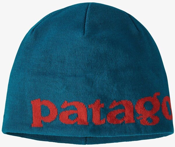 Patagonia Beanie Hat Color: Logo Belwe: Crater Blue