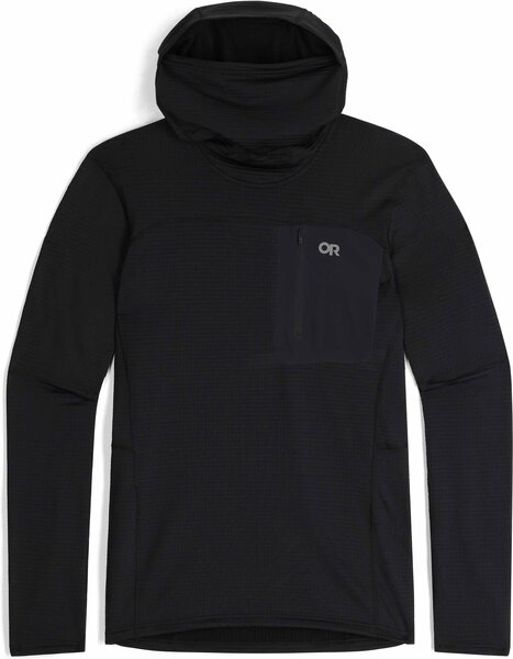 Outdoor Research Vigor Grid Fleece Pull-Over Hoody - Men's Color: Black