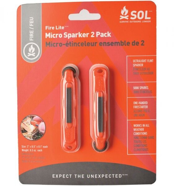 SOL Fire Lite Micro Sparker - 2 Pack 
