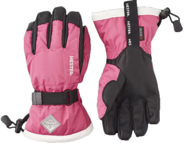 Hestra Gloves Gauntlet CZone Gloves - Junior's Color: Fuchsia / Ivory