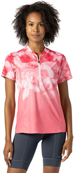 Terry Actif Bike Jersey Plus - Women's Color: Flower Fade/Coral