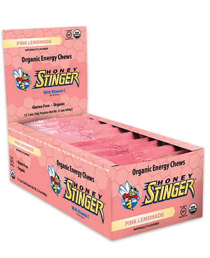 Honey Stinger Organic Energy Chew - Pink Lemonade (50g) - Box of 12