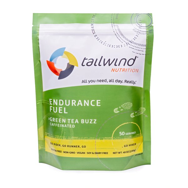 Tailwind Caffeinated Endurance Fuel - Green Tea Buzz - 50 Servings (1350g) 