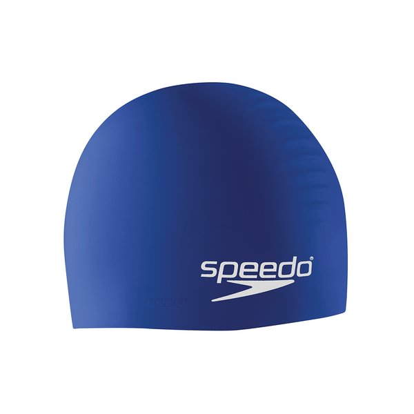 Speedo Solid Silicone Cap Color: Blue