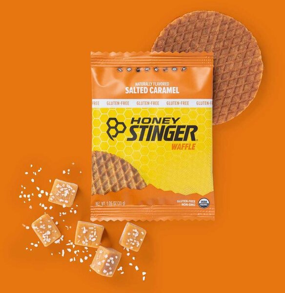 Honey Stinger Organic Waffle - Salted Caramel 30g) - Box of 16