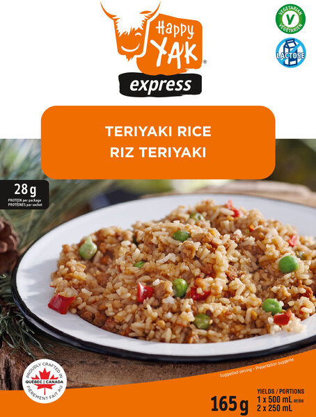 Happy Yak Teryaki Rice (Vegan, lactose free) 