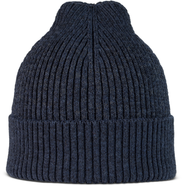 Buff Merino Active Beanie Solid Color: Night Blue