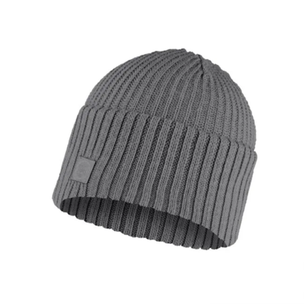 Buff Knitted Beanie - Rutger Color: Grey