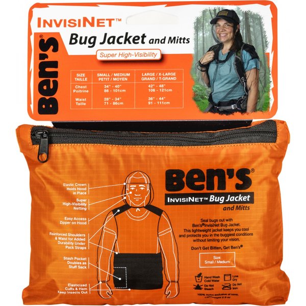 Ben's InvisiNet Bug Jacket & Mitts S/M 