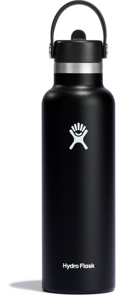 Hydro Flask 21 oz Standard Mouth with Flex Straw Cap - Black