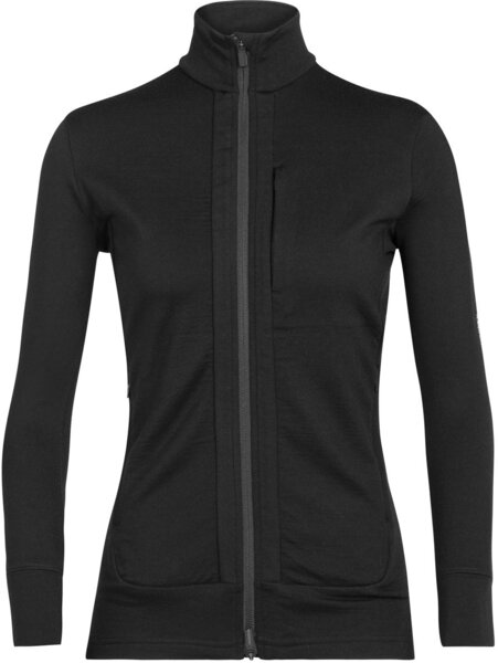 Icebreaker Quantum III Merino Long Sleeve Zip Jacket - Women's Color: Black