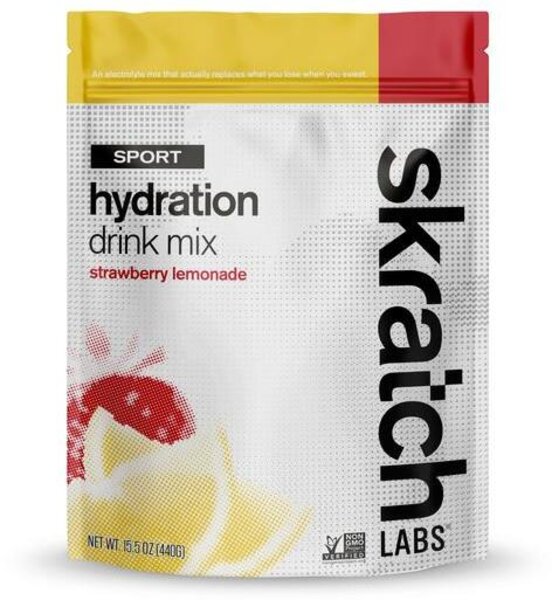Skratch Labs Sport Hydration Drink Mix - Strawberry Lemonade - 440g/1lb