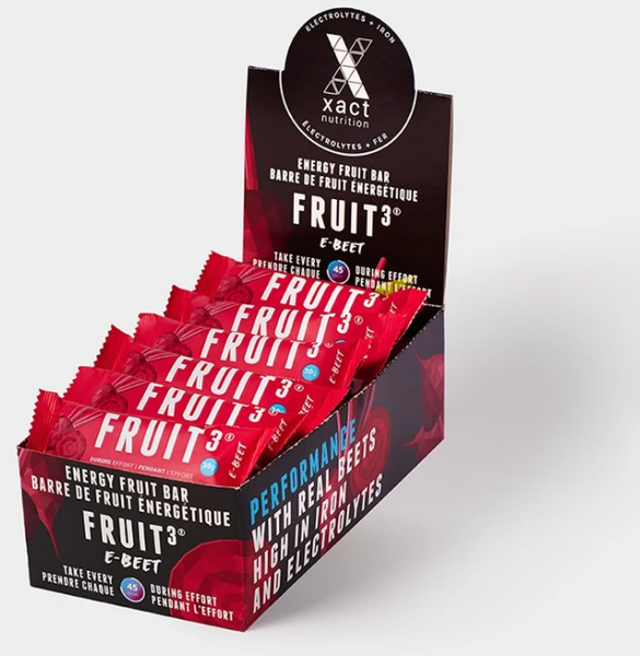 Xact Nutrition FRUIT3 Energy Fruit Bar - E-Beet - Box of 24