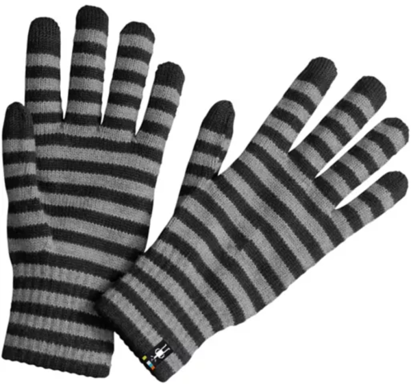 Smartwool Striped Liner Gloves - Unisex Color: Black
