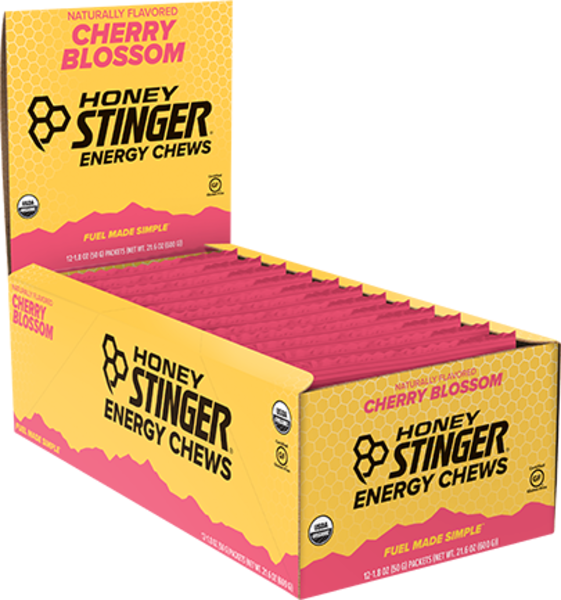 Honey Stinger Organic Energy Chew - Cherry Blossom (50g) - Box of 12