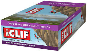 Clif CLIF BAR - Chocolate Chip Peanut Crunch (68g) - Box of 12 