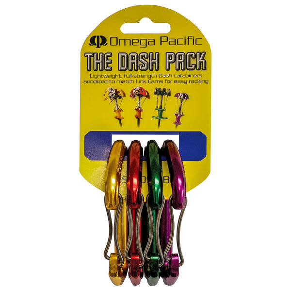 Omega Pacific Dash Wire Gate Carabiner - 4 Colour Cam Pack 
