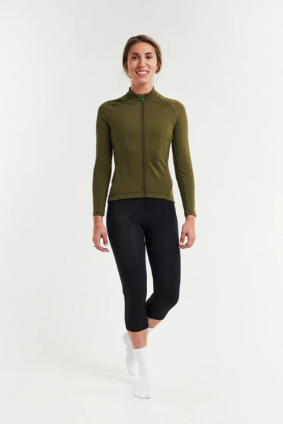 Peppermint Signature Thermal Long Sleeve Jersey - Women's Color: Olive