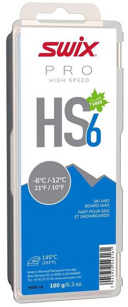Swix HS6 Blue -6C/-12C 180G 