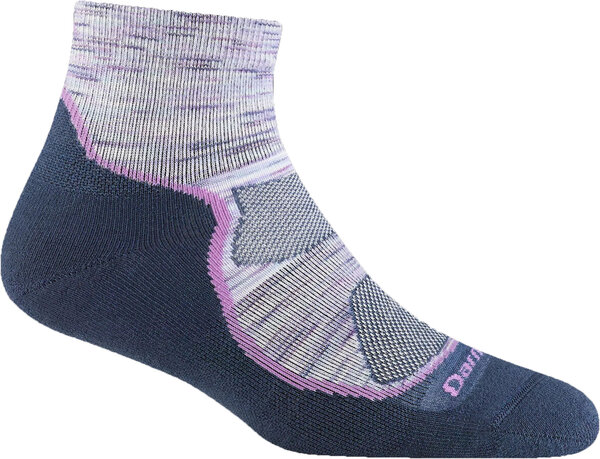Darn Tough Light Hiker Quarter Lightweight Hiking Socks - Women's Color: Cosmic Purple