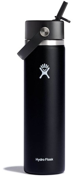 Hydro Flask 24 oz Wide Mouth w/ Flex Straw Cap - Black 