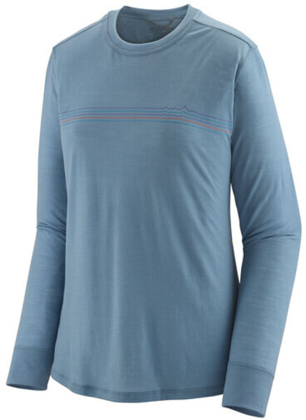 Patagonia Capilene Graphic Shirt - Long Sleeve - Women's Color: Fitz Roy Fader: Light Plume Grey