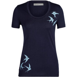 Icebreaker Merino Tech Lite II Scoop Swarming Shapes T-Shirt - Women's