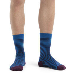 Icebreaker Lifestyle Fine Gaugr Crew Stripe Socks - Men's